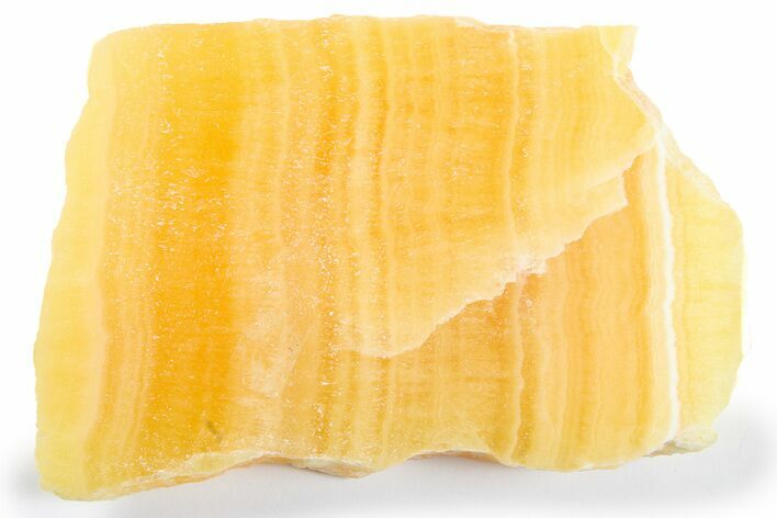 Polished, Orange, Honeycomb Calcite Slab - Utah #264221